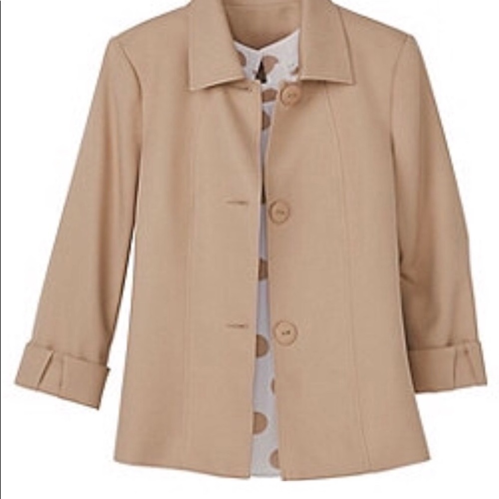 Brownstone Studio Plus Size Hopsack Topper